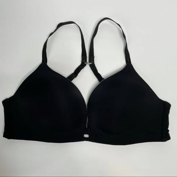 Calvin Klein Naked Glamour Wirefree Shaping Contour Bra 36C Black F3319 Padded - Picture 2 of 7